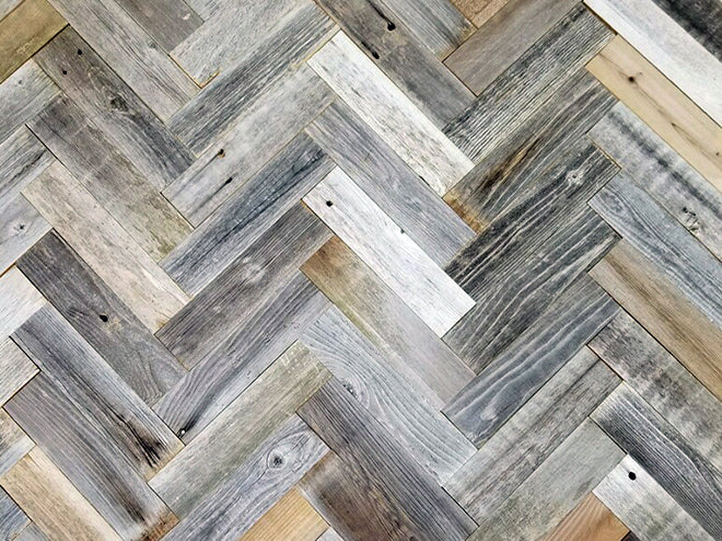 Vinta Wood Herringbone Planks