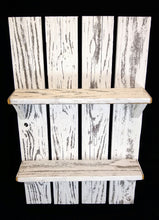 White Washed Shelf - Large Shelf made with Reclaimed Wood