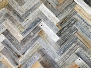 Vinta Wood™ Rustic Herringbone Planks  Permanent Peel and Stick 3"