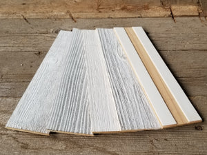 Vinta Wood™ Herringbone White Planks Direct Application 3"